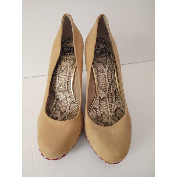 Gianni Bini Espadrilles Platform Shoes Colorful Weave Sz 10 - Picture 3 of 7